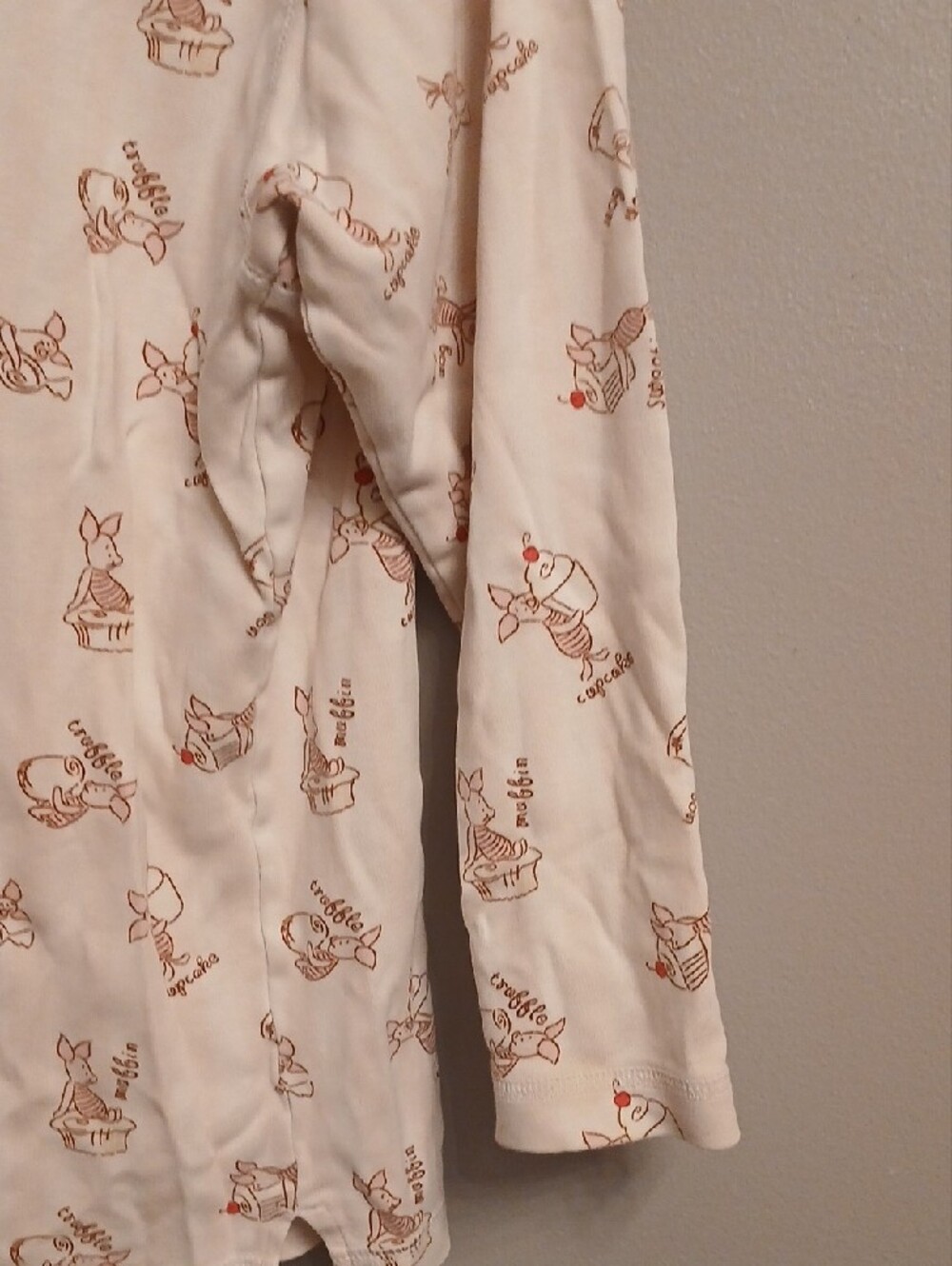Disney Cream Long-Sleeve Henley Top with Brown Cupcake Print - Picture 7 of 9
